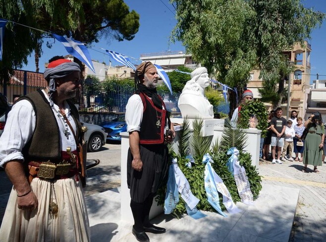 Μνημόσυνο Ὀδυσσέως Ἀνδρούτσου στήν Πάτρα.